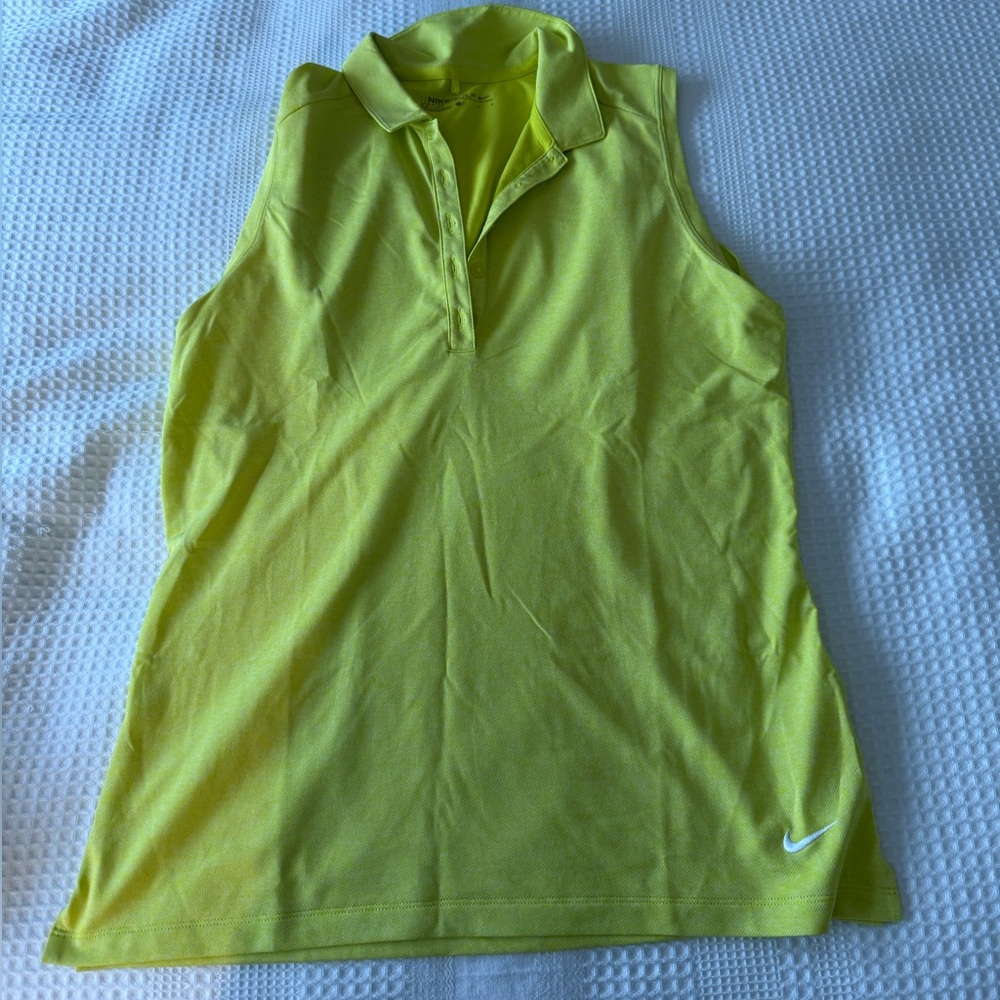 Nike Golf Dri-FIT Yellow Polo Shirt